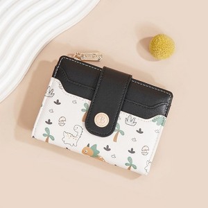 FATMOON Small Wallet for Women - RFID Blocking Bifold Ladies Purse with Zipper Coin Pocket | Animal Print Design & Portable for Travel,Daily - 1 of 4