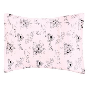 Hudson Baby Infant Girl Cotton Toddler Pillow Case, Fairytale Princess, One Size - 1 of 2