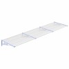 vidaXL Door Canopy Gray and Transparent 141.1"x35.4" Polycarbonate - 2 of 4