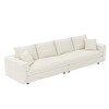 MAYEERTY Modern Comfy Upholstered Sofa Cloud Deep Seat Couches with Soft Pillows for Living Room Bedroom Office Beige - 4 of 4