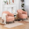 DYHOME Mid-Century Modern Accent Chair, Tufted Upholstered Armchair for Living Room, Bedroom, Set of 2 - 2 of 4