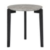 CAVINAS Coffee Tables for Living Room Modern Round Coffee Table Unique Solid Wood Center Table with Imitation Marble Tabletop, Office - 4 of 4