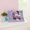Disney Minnie Mouse I am Awesome Lavender and Pink, Figaro Plush Decorative Toddler Pillow - 4 of 4