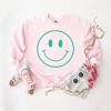 Simply Sage Market Women's Graphic Sweatshirt Smiley Face Outline Puff Print - 3 of 4