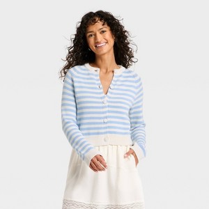 Women's Crewneck Cotton Cardigan - Universal Thread™ : Target