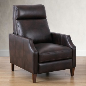 Okak Push Back Recliner Chair Accent Chair Faux Leather Recliner Sofa Chair with Solid Wood Legs for Living Room Bedroom - 1 of 4