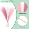 Unique Bargains Dried Plants Artificial Durable Small Fluffy Pampas Grass 7 Branches for Home, Office 17.7 Inch - 2 of 4