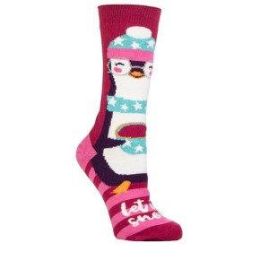 Women's Lite Carol Festive Crew Sock - 1 of 2