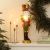 LuxenHome Lighted Nutcracker Soldier with Scepter, Battery Operated Christmas Decoration - 2 of 4