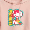 Women's - Peanuts - Peanuts Snoopy Woodstock Cropped Graphic Hoodie - 2 of 4