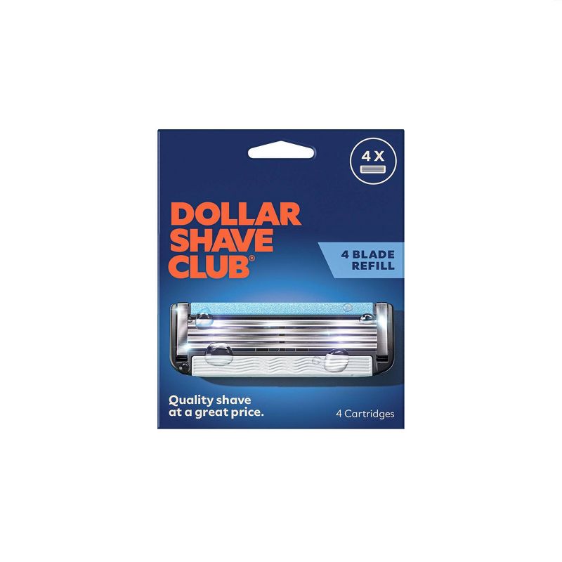 Dollar Shave Club 4-Blade Razor Refill - Compatible with 4 and 6 Blade Handles - 4ct, 3 of 8