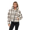 Women's Faux Wool Puffer Jacket - S.E.B. By SEBBY - 3 of 4