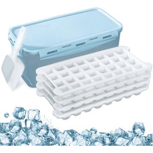 LunaLulinlk Blue 4 Piece Ice Cube Tray Mold Square Diamond Ice Cube Tray - 1 of 4