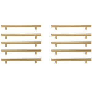 Elegant Lighting Dior 7-9/16" Center to Center Brass Bar Pull Multipack (set of 10) - 1 of 4