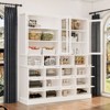 Famapy Multi-Functional Kitchen Cabinet & Pantry,Large - Capacity Food Storage Cabinet with Glass Doors,Easy Organization & Display for Home Kitchen - 3 of 4