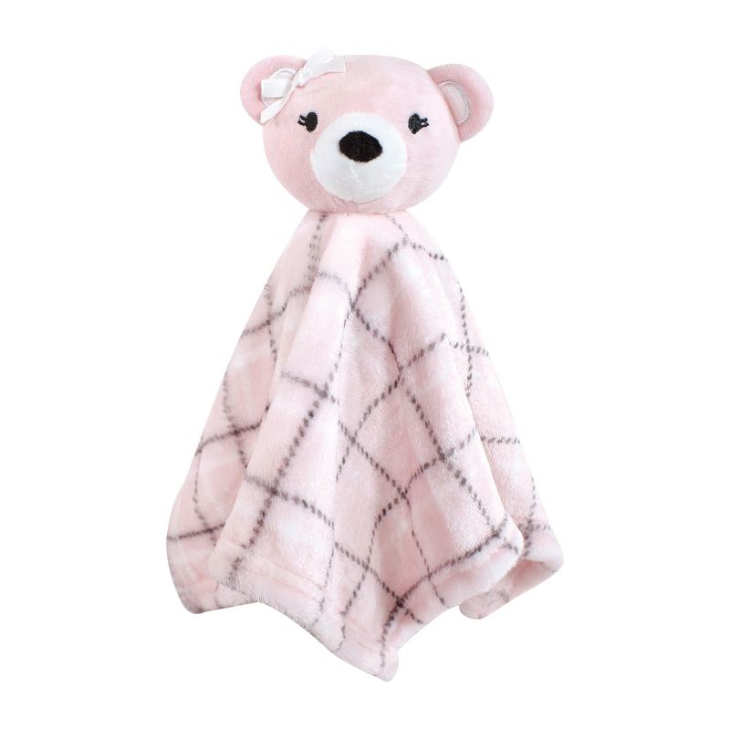 Hudson Baby Infant Girl Animal Face Security Blanket, Woodland, One Size, 4 of 7