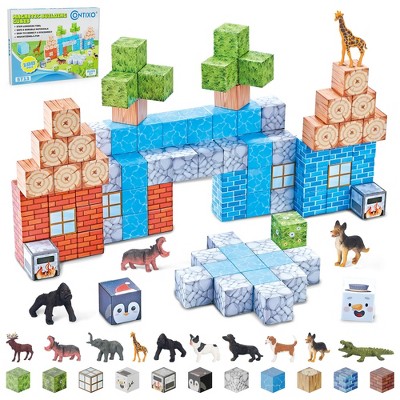 Magnetic Blocks Building Cubes Game, Sensory Toys 100-Pieces