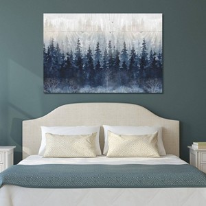 iCanvas Misty Indigo Forest by Carol Robinson Canvas Print Wall Art - 1 of 3