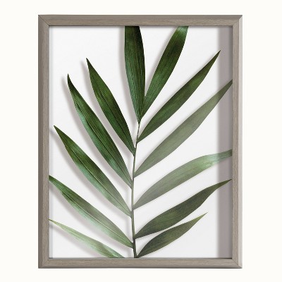 Gray Polystyrene Framed Botanical Print 16" x 20"