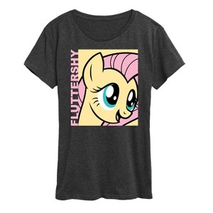 Women's - My Little Pony - Character Block Fluttershy Short Sleeve Graphic T-Shirt - 1 of 4
