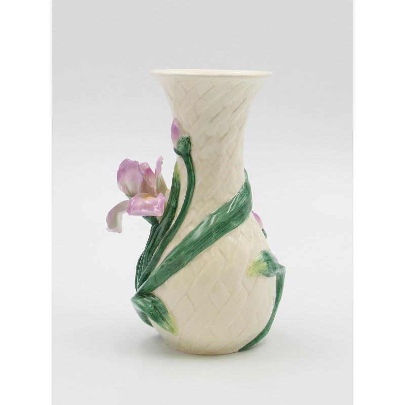 Kevins Gift Shoppe Ceramic Iris Flower Vase, 3 of 5