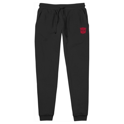 Men's Transformers Red Autobots Logo Jogger Sweatpants - Black - X ...