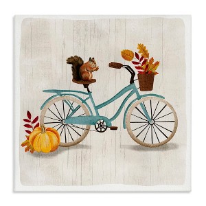 Stupell Industries Squirrel on Autumnal Bicycle, 30" x 30" - 1 of 4
