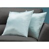 Monarch Specialties Pillows Set Of 2 18 X 18 Square Insert Included Decorative Throw Accent Sofa Couch Bedroom Polyester Hypoallergenic Blue Modern - 4 of 4