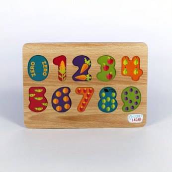 Chuckle &#38; Roar ABC&#39;s &#38; 123s Wood Kids Puzzle Set 36pc_6