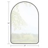 PexFix Arch Wall Mirror for Bathroom with Metal Frame Round Corner for Wall Decoration Set of 2 - 4 of 4