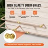 VEVOR Pipe Fittings, 3/4" 12PCS Brass Pipe Fittings, Straight-Through Push-Fit Pipe Connector Brass Air Fittings, Gold - 4 of 4