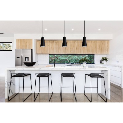 Black Metal Mini Pendant Light with Adjustable Cord