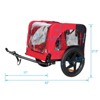 Akoasm Quick Detachable Folding Frame With Anti slip bottom plate & Hidden Towing Rope For Small And Medium Pets trailer -Red - 2 of 4