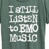 Women's - Instant Message - I Still Listen To Emo Music Short Sleeve Graphic T-Shirt - 2 of 4