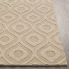 Hauteloom Hundred Wool Living Room, Bedroom Area Rug - Solid & Striped - 2 of 4