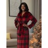 ADR Plush Fleece Robe for Women, Long Hooded Bathrobe with Hood, Plus Size - 2 of 4