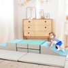 10-Piece Soft Foam Climbing Blocks for Toddlers, Indoor Playset for Baby Crawling and Climbing, PU Leather Activity Gym - 2 of 4