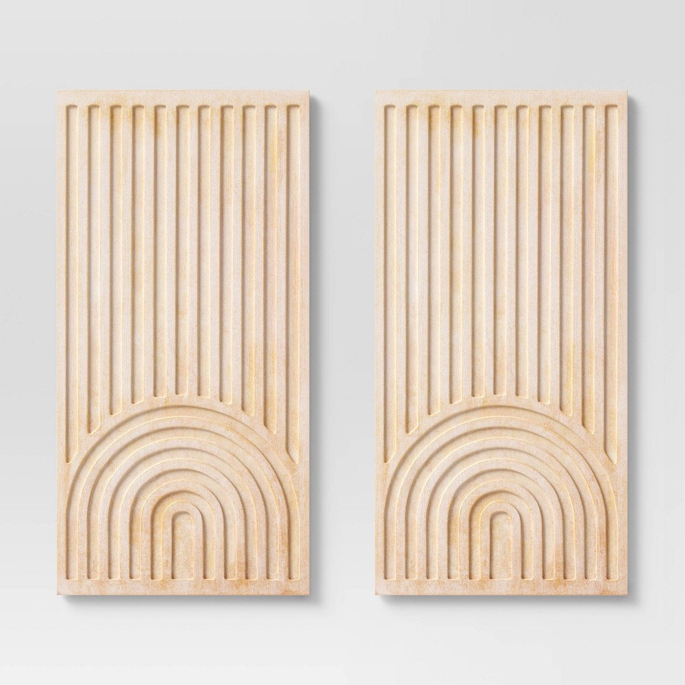 (Set of 2) Geometric Wall Panels - Threshold