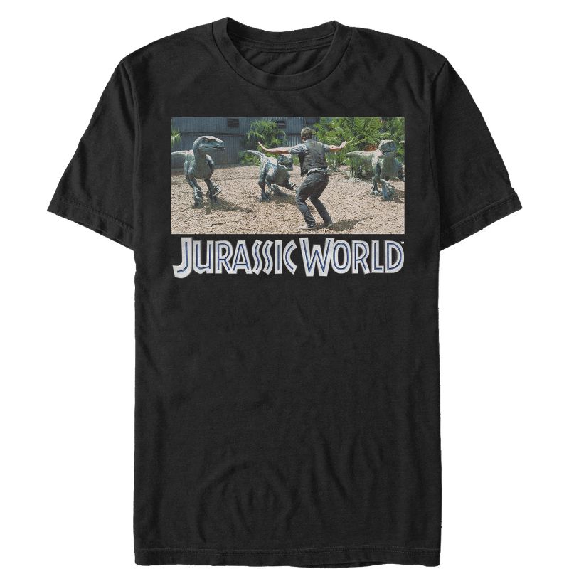 Men's Jurassic World Velociraptor Pack T-Shirt, 1 of 5