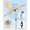 10FT Outdoor Patio Umbrella, Market/Table Umbrella with Push Button Tilt and Crank - 2 of 4