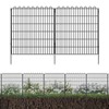 ELECWISH Decorative Garden Fence, Outdoor Lawn and Garden Metal Animal Barrier, No-Dig Outdoor Fencing with Rustproof Metal Panels - 2 of 4
