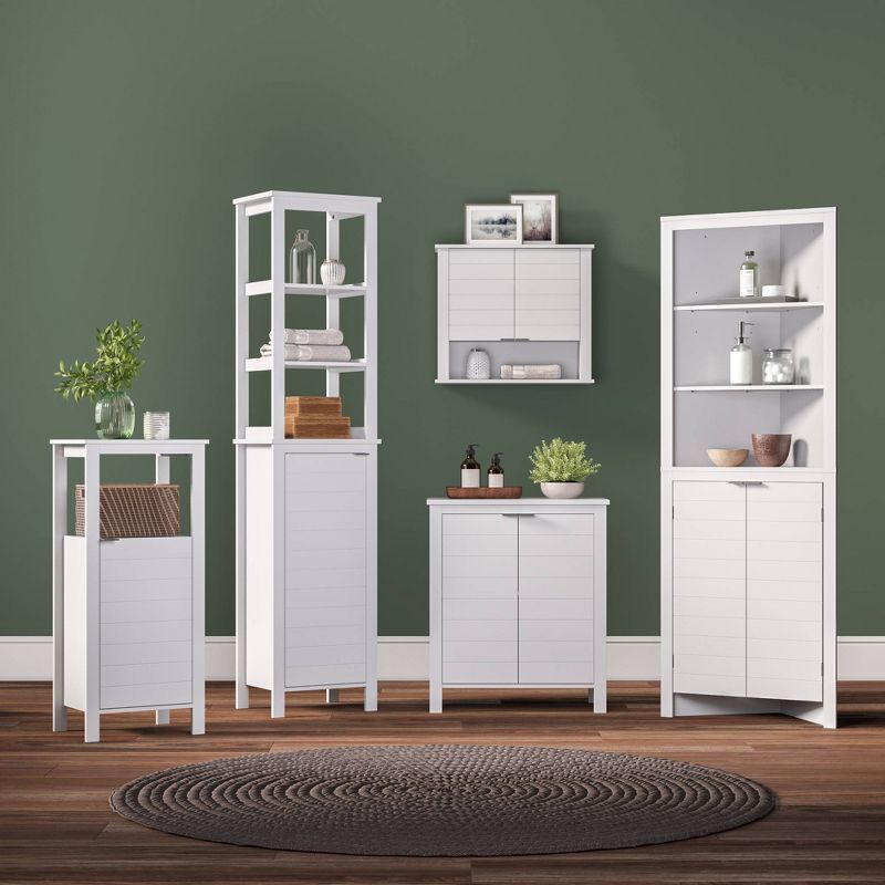 Madison Collection Linen Tower with Open Shelves - RiverRidge Home, 5 of 15