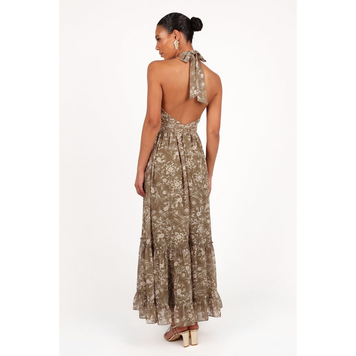 Petal and Pup Womens Lennon Halterneck Maxi Dress - thumbnail 2