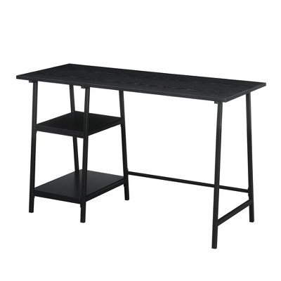 Designs2Go Trestle Wood Metal Desk with Removable Shelves - Breighton Home