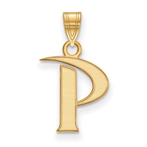 Black Bow Jewelry 14k Yellow Gold Pepperdine Waves NCAA Small Pendant - 1 of 3