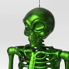 60" Posable Skeleton Halloween Decorative Prop Ghoulish Glow - Hyde and EEK! Boutique™ - 3 of 3
