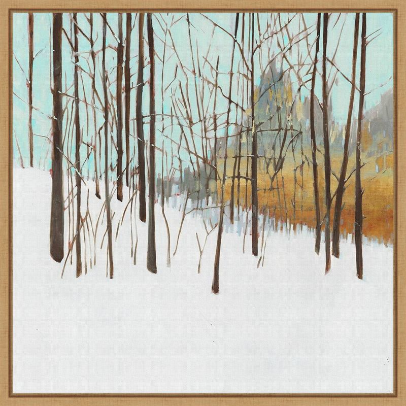 16&#34; x 16&#34; Winters Day I Trees by Susan Wilde Framed Canvas Wall Art - Amanti Art, 1 of 13