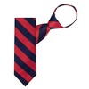 Jacob Alexander Boys’ College Stripe Pre-Tied Zipper Necktie – 14" - 3 of 4