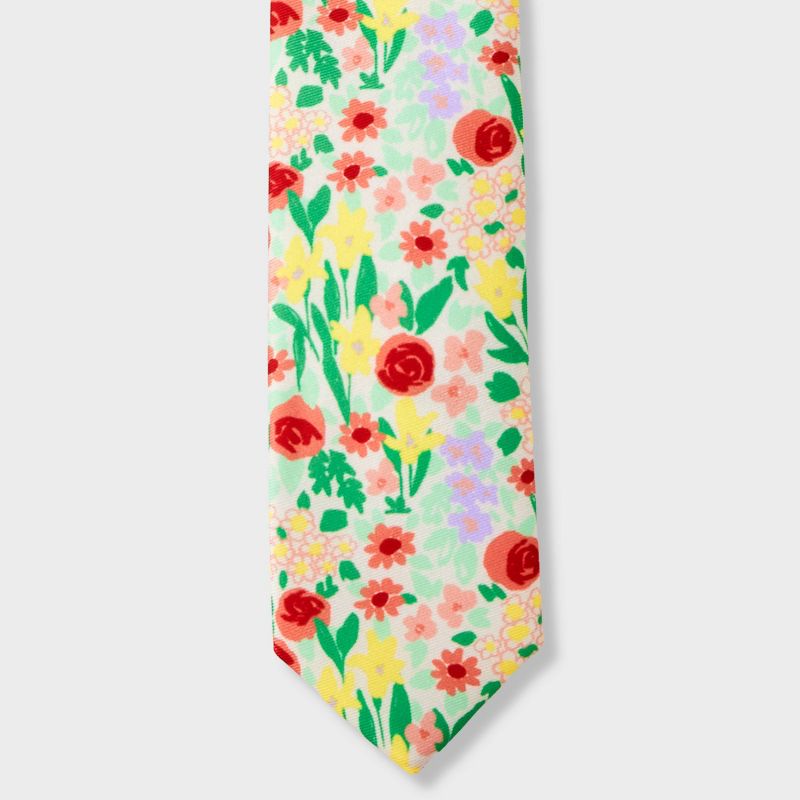 Boys' Easter Woven Zip Necktie - Cat & Jack™ Floral, 4 of 7