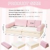 Hooseng Modular Kids Play Couch, Corduroy Versatile Fold-Out Baby Floor Sofa, Convertible Kid Sofa For Boys & Girls - 2 of 4